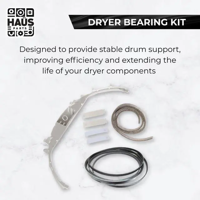 Alt view image 6 of 7 - WE49X20697 Dryer Bearing Kit for GE Dryer, Includes WE3M26, WE9M30, WE12M29, WE1M1067, WE1M504, Replaces PS9493092, WH00X5630