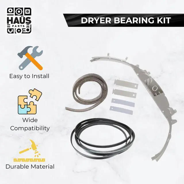 Alt view image 5 of 7 - WE49X20697 Dryer Bearing Kit for GE Dryer, Includes WE3M26, WE9M30, WE12M29, WE1M1067, WE1M504, Replaces PS9493092, WH00X5630