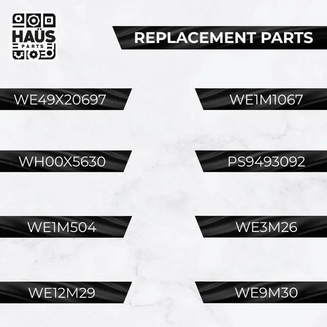 Alt view image 7 of 7 - WE49X20697 Dryer Bearing Kit for GE Dryer, Includes WE3M26, WE9M30, WE12M29, WE1M1067, WE1M504, Replaces PS9493092, WH00X5630