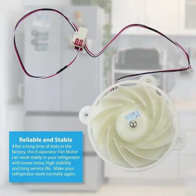 Alt view image 6 of 7 - DA31-00334C (AP6803162) Evaporator Fan Motor Replacement for Samsung Refrigerator RH25H5611SG/AA-01 RF23J9011SG/AA-00 RF23J9011SG/AA-01