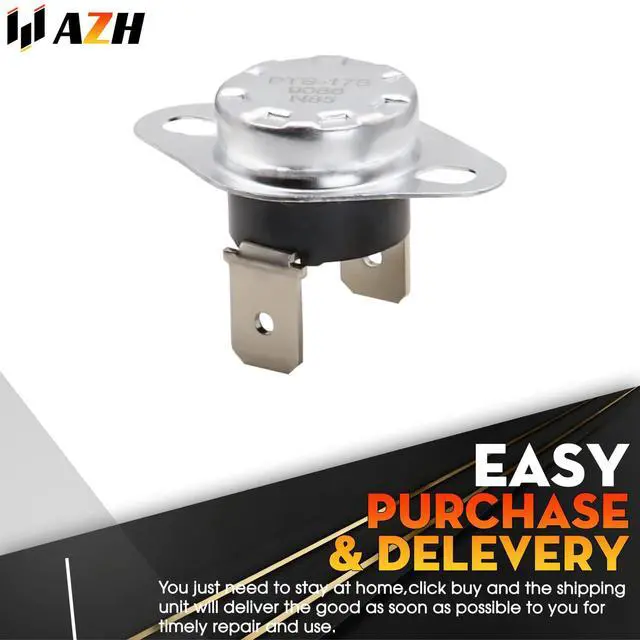 Alt view image 3 of 5 - Safety Thermostat Replacement for Samsung DV455GVGSWR/AA DV456ETHDSU/AA DV456EWHDSU/AA DV456EWHDWR/AA DV456GWHDSU/AA DV456GWHDWR/AA DV457EVGSGR/AA DV457EVGSWR/AA DV457GVGSGR/AA DV457GVGSWR/AA Dryer