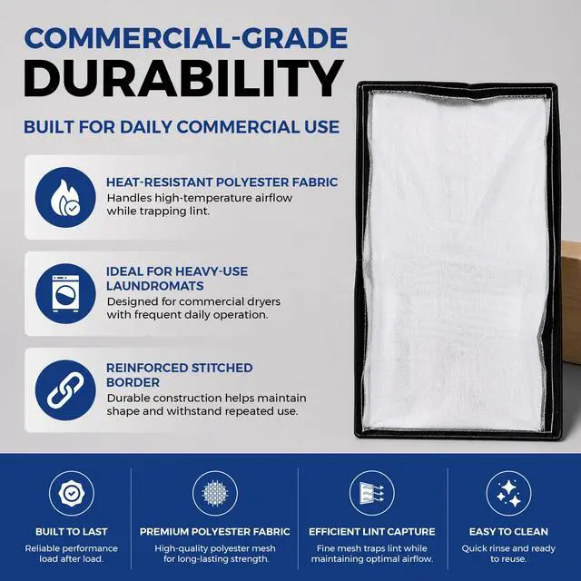 Alt view image 3 of 7 - Cissel Frameless Replacement Lint Screens Fits Model TU8955 | Heavy-Duty Stainless Mesh Dryer Filter | Easy Install & Long-Lasting - TU 8955 (Pack of 1) - 22 x 22