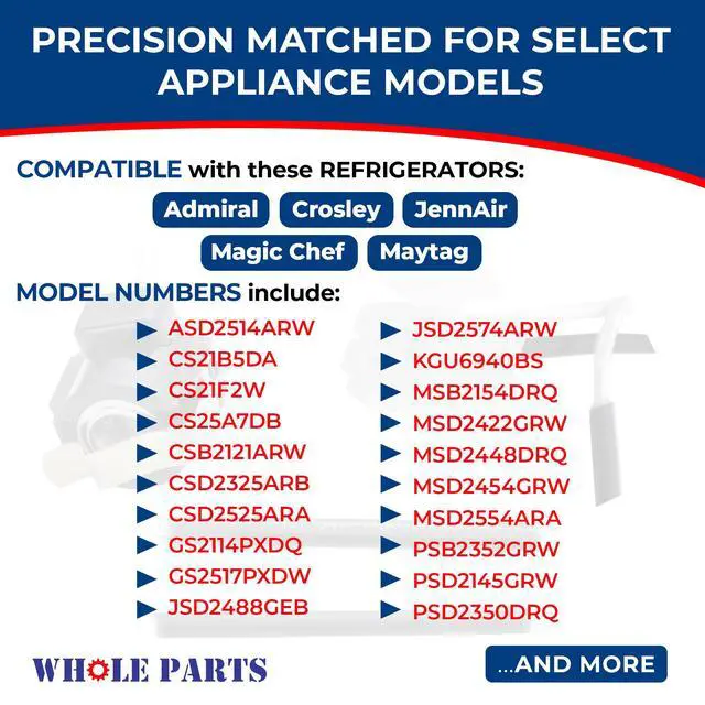 Alt view image 4 of 7 - Upgraded Refrigerator Defrost Heater Part# WP61006116 | Defrost Thermostat Assembly - Compatible with Select Admiral, Crosley, JennAir, Magic Chef, and Maytag Refrigerators