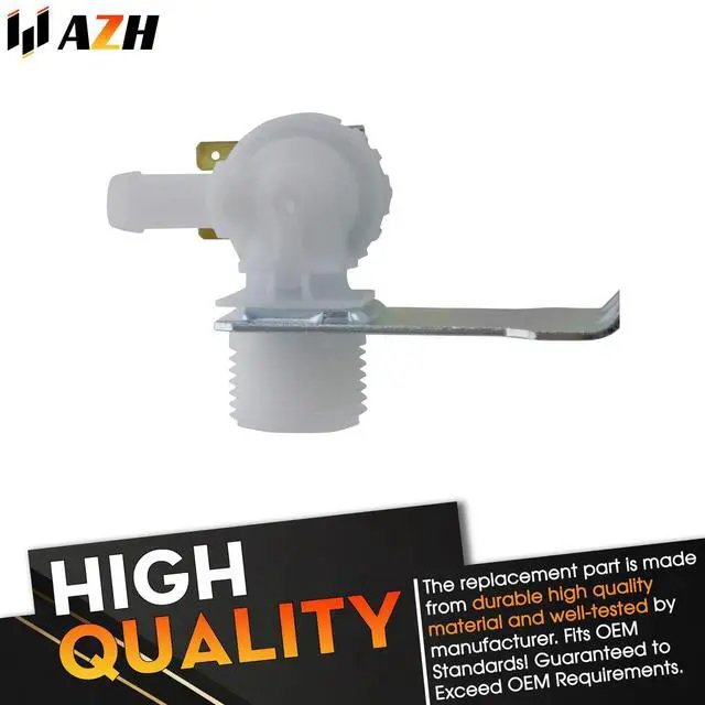 Alt view image 2 of 5 - Water Inlet Valve Replacement For Frigidaire FGID2466QF2A FGID2466QF3A FGID2466QF4A FGID2466QF5A FGID2466QF6A FGID2466QF7A FGID2466QW0A FGID2466QW1A FGID2466QW2A FGID2466QW3A FGID2466QW4A Dishwasher