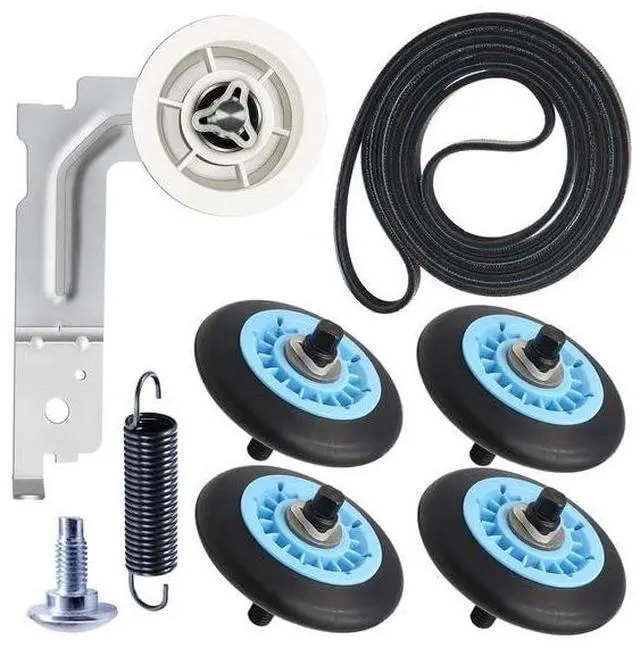 Main image of DV45H7000GW DV45H7000GP DV45H7000GP/A3 DV45H7000GWA2 Dryer Repair Kit Drum Rollers, Belt, Idler Pulley for Samsung DV45H7200EW DV45H7200EW/A2 DV45H7200GW DV45H7200GW/A2 DV45H7400EP Dryer