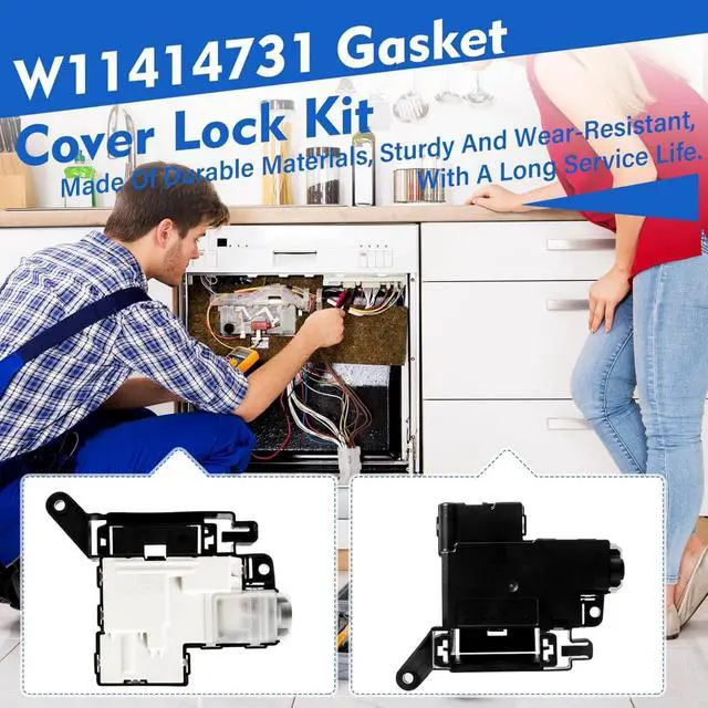 Alt view image 5 of 7 - Replacement Washer Lid Lock Latch Switch Cable Wiring Easy to Install for Whirlpool WTW5010LWO, WTW5010LW1, WTW5015LWO, WTW5015LW1