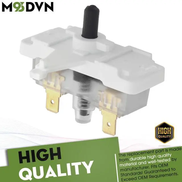 Alt view image 2 of 6 - Push to Start Switch Replacement for Hotpoint HTDX100ED2WW HTDX100EM2WW HTDX100EM8WW HTDX100GM7WW Dryer