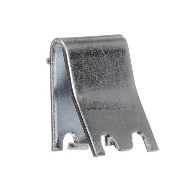 Alt view image 3 of 7 - 8 Pack Zinc Plated Steel Universal Snap-in Shelf Clip for Commercial Refrigerators, Freezers, and Coolers - 7/8" Replacement Pilaster Shelf Clip with 7/16" Tab for Additional Support