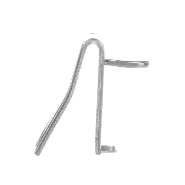 Alt view image 6 of 7 - 8 Pack Zinc Plated Steel Universal Snap-in Shelf Clip for Commercial Refrigerators, Freezers, and Coolers - 7/8" Replacement Pilaster Shelf Clip with 7/16" Tab for Additional Support
