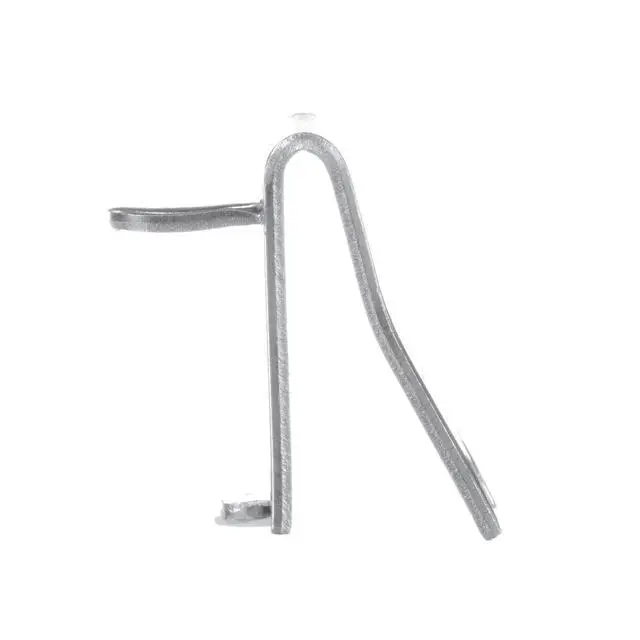 Alt view image 7 of 7 - 8 Pack Zinc Plated Steel Universal Snap-in Shelf Clip for Commercial Refrigerators, Freezers, and Coolers - 7/8" Replacement Pilaster Shelf Clip with 7/16" Tab for Additional Support