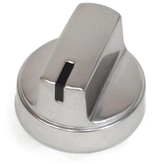 Main image of GE WB03X29354 Range Surface Burner Knob (Stainless Steel)