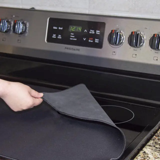 Alt view image 2 of 7 - Glass Top Stove Protector - (28.75x20.5) - Electric Stove, Glass Top Stove, Ceramic Glass Cooktop Protector, Full Stove Cover, Flat Top Oven/Range Protector Large