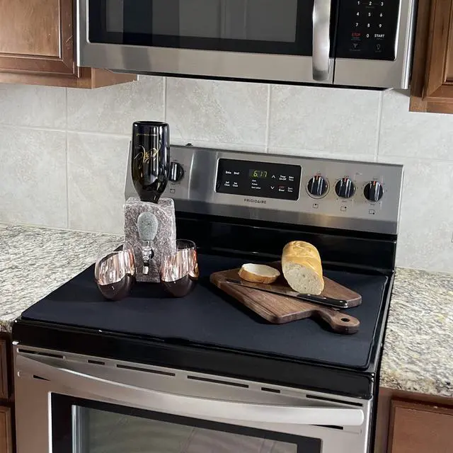 Alt view image 5 of 7 - Glass Top Stove Protector - (28.75x20.5) - Electric Stove, Glass Top Stove, Ceramic Glass Cooktop Protector, Full Stove Cover, Flat Top Oven/Range Protector Large