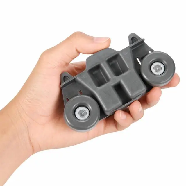 Alt view image 3 of 6 - 4 Pack Dishwasher Lower Rack Wheels Assembly for Maytag MDB4949SDH0 MDB4949SDM0 MDB4949SDM1 MDB4949SHW0 MDB4949SHZ0 MDB5969SDM0 MDB6949SDE0 Bottom Basket Dish Rack Replacement Parts
