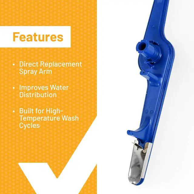 Alt view image 4 of 7 - 5304517203 Dishwasher Lower Spray Arm with Heat Shield Compatible with Frigidaire, Compatible with Electrolux Dishwashers, Replaces 154568001 154568002 AP6783883