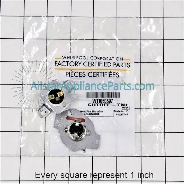 Alt view image 2 of 5 - W11050897 Dryer High Limit Thermostat