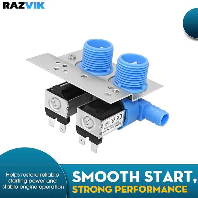 Alt view image 2 of 5 - Water Inlet Valve Replacement For Kenmore 110.26752502 110.82874120 110.28802890 110.26422500 110.28803890 110.26722693 110.82881100 110.29882891 110.92581220 110.92273100 110.26292692 Washing Machine
