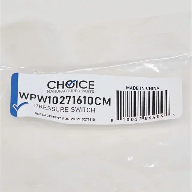 Alt view image 4 of 4 - Choice Parts WPW10271610 for Whirlpool Washing Machine Water Level Pressure Switch