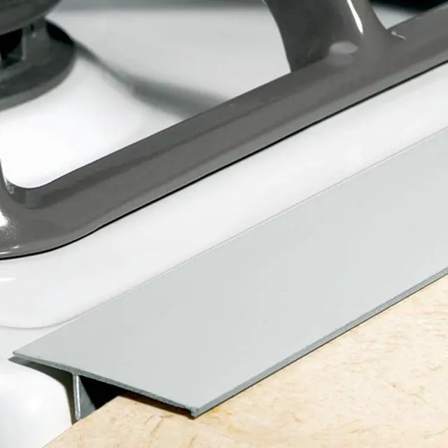 Alt view image 2 of 3 - Gap Cap For Kitchen Stoves, Aluminum, Features Magnet For Secure Grip | With Stovetop - Measures 20 1/2" Long x 1 1/2" Wide
