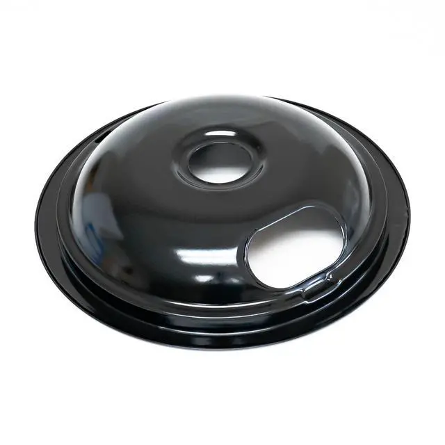 Alt view image 2 of 3 - W10290350 8" Black Porcelain Drip Pan