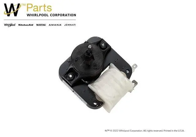 Alt view image 2 of 6 - WPW10128551 Genuine OEM French Door Refrigerator Evaporator Motor Replacement Part - Replaces 10449508, 10449515, 67002056, and More