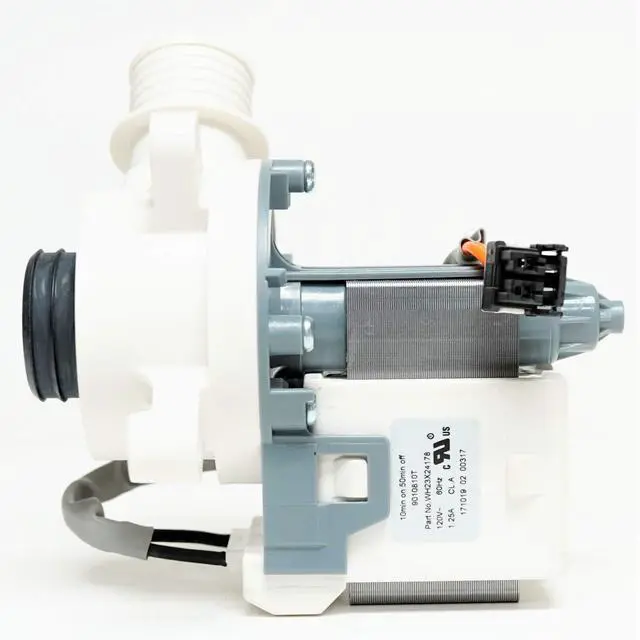 Alt view image 3 of 7 - Washing Machine Drain Pump for GE WH23X24178 (WH23X28418)