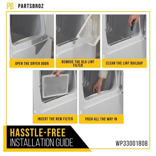 Alt view image 5 of 7 - Dryer Lint Filter Screen for Maytag MDE9420AYW