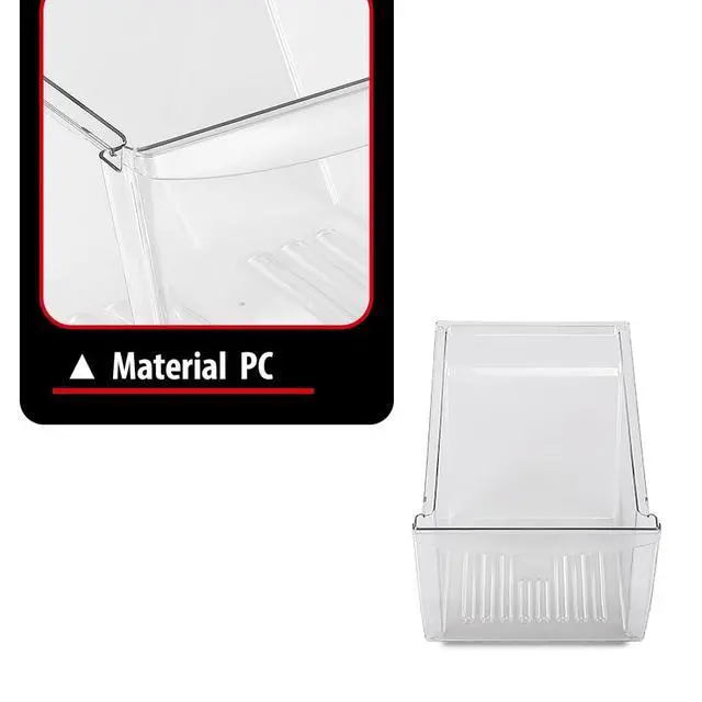 Alt view image 6 of 7 - Crisper Drawer Pan 1PC Compatible with Frigidaire, Kenmore, Crosley, Westinghouse, Gibson, Kelvinator | 240337103, PS429854, 240337107, 240337102, 240337108, 891037 Clear