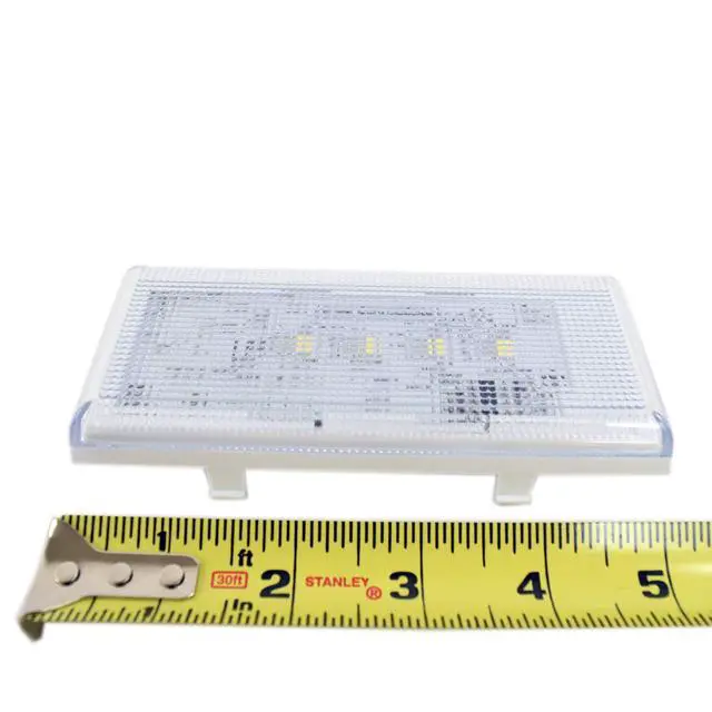 Alt view image 2 of 5 - Whirlpool W10515058 Refrigerator LED Light and Flat Lens Cover Assembly (Replaces W10515058) Genuine Original Equipment Manufacturer (OEM) Part
