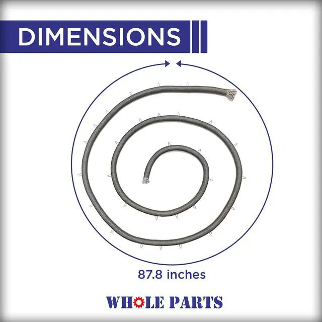 Alt view image 4 of 6 - Upgraded Range/Oven Door Seal Gasket (Including 29 Mounting Clips) Part# 00491569 - Replacement & Compatible with Some Bosch and Thermador Ranges or Ovens