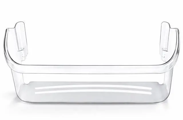 Main image of Bottom Clear Refrigerator Door Shelf Bin Fits Frigidaire FGSS2635TF8 FGSS2635TF7 FGSS2635TF9 FGSS2635TFA FGSS2635TP8 FGSS2635TP4 FGSS2635TP5 FGSS2635TP6 FGSS2635TFB FGSS2635TP7, Side Rack Bin