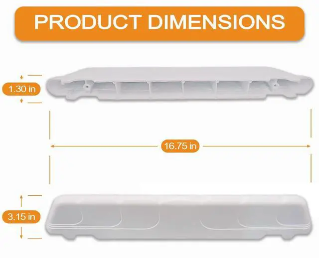 Alt view image 3 of 5 - Compatible Drum Short Baffle for Maytag MDE3500AYW, MDE2500AYW Dryer Models