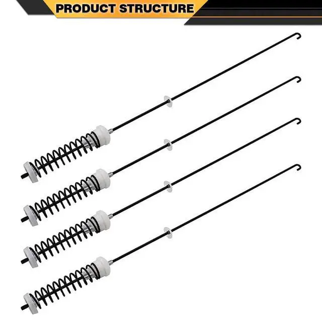 Alt view image 2 of 7 - Washing Machine Suspension Rods Kit 4 Pack W10780048 Compatible with Whirlpool/Compatible with Amana/Compatible with Maytag