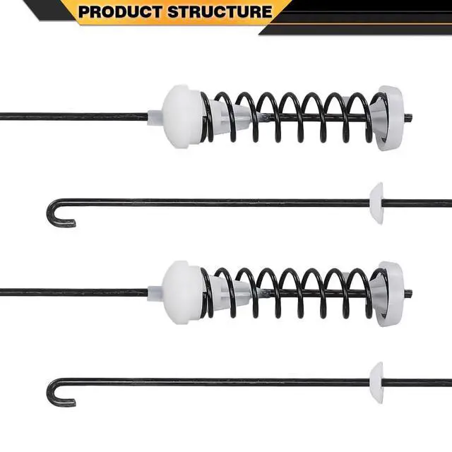Alt view image 6 of 7 - Washing Machine Suspension Rods Kit 4 Pack W10780048 Compatible with Whirlpool/Compatible with Amana/Compatible with Maytag