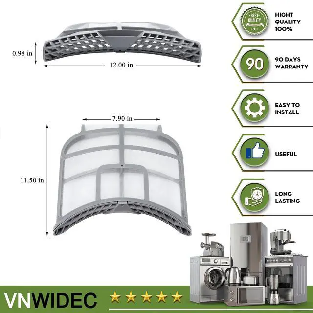Alt view image 2 of 5 - Dryer Lint Filter for LG DLEX8500W DLGX8501W DLEX8100V DLGX5001V | Fits DLEX8500W, DLEX8900B, DLEX9500V, DLEX9500W, DLGX5006K and DLGX8501W