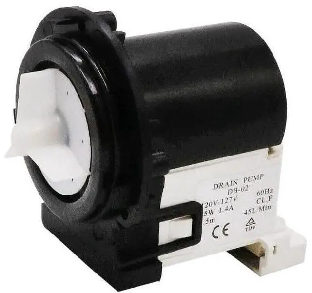 Main image of Compatible Washer Drain Pump Motor for LG WM3431H, WM3001HRA, WM4270HVA, WM8100HWA, WM2601HW, WM9000HWA, WM2455HG models