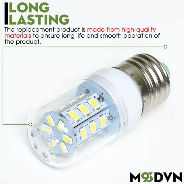 Alt view image 2 of 6 - Light Bulb Replacement for Frigidaire FFSS2615TS1 FFSS2625TP3 FFSS2615TS2 FFSS2625TP0 FFSS2615TS3 FFSS2615TS5 FFSS2625TE0 FFSS2625TP2 FFSS2625TE1 FFSS2625TE2 FFSS2625TE3 FFSS2625TP1 Refrigerator