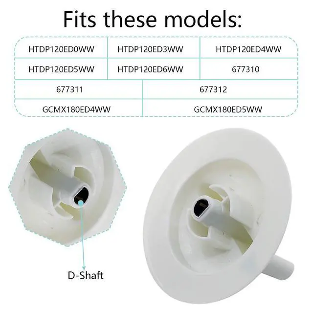Alt view image 3 of 4 - Dryer Timer Knob Replacement For HTDX100EM7WW HTDX100EM8WW HTDX100GD0WW HTDX100GD1WW HTDX100GD2WW HTDX100GD3WW HTDX100GD4WW