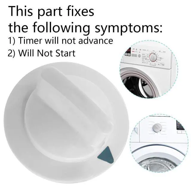 Alt view image 4 of 4 - Dryer Timer Knob Replacement For HTDX100EM7WW HTDX100EM8WW HTDX100GD0WW HTDX100GD1WW HTDX100GD2WW HTDX100GD3WW HTDX100GD4WW
