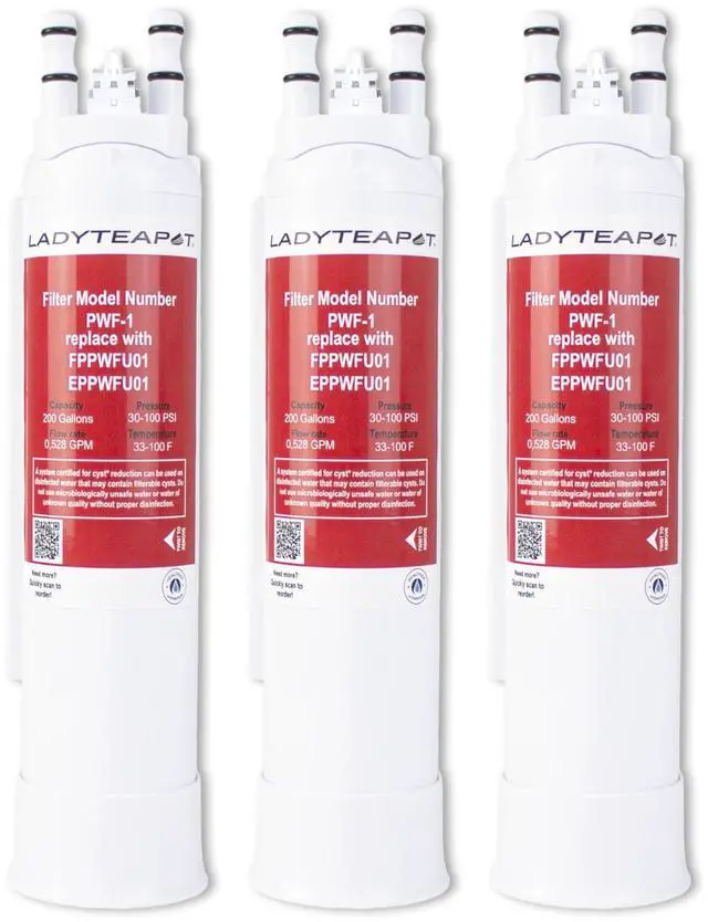 Main image of Filter Replacement FPPWFU01 Water, Compatible with EPPWFU01 PureAdvantage PWF-1 PurePour PWF-1 FPPWFU01 (3-Pack)