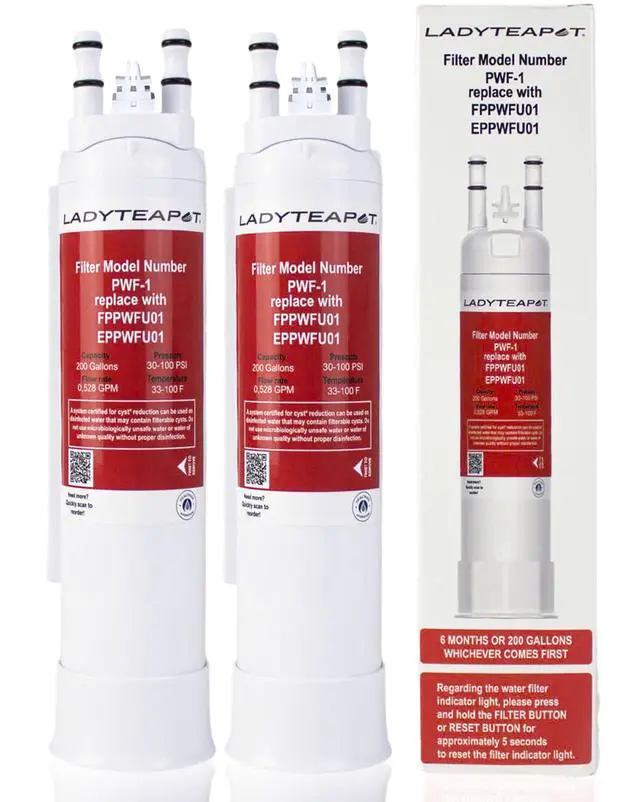 Alt view image 7 of 7 - Filter Replacement FPPWFU01 Water, Compatible with EPPWFU01 PureAdvantage PWF-1 PurePour PWF-1 FPPWFU01 (3-Pack)