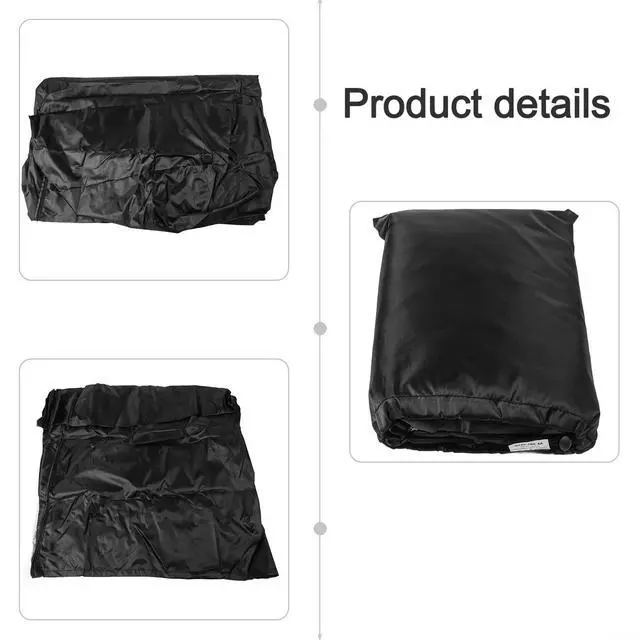Alt view image 2 of 7 - Waterproof 210D Oxford Cloth Refrigerator Cover For Vertical Outdoor Fridges,Weather Protection With Zipper And Air Vents, Black Four Sizes Are Available(92x77x183cm)