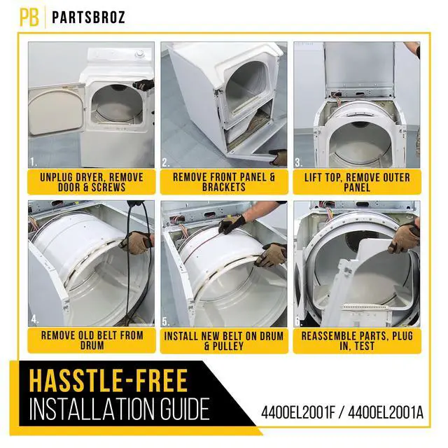 Alt view image 6 of 7 - Dryer Drum Belt for LG DLG7101W