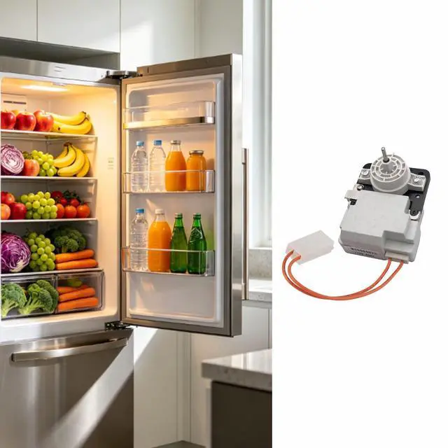 Alt view image 2 of 6 - W10464673 Refrigerator Evaporator Fan Motor, Compatible with Whirlpool Maytag KitchenAid Kenmore Refrigerators, Replaces WPW10464673 3020513 PS11755167 PS7320664, 20mm Shaft