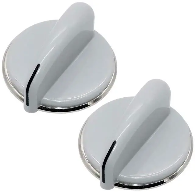 Main image of 2Pack Control Knob Replacement for General Electric GTDN500GM1WS GTDN500GM2WS GTDP300EM0WS GTDN500EM2WS GTDN500GM0WS GTDP300EM1WS GTDP300EM2WS GTDP300GM0WS GTDP300GM1WS Dryer