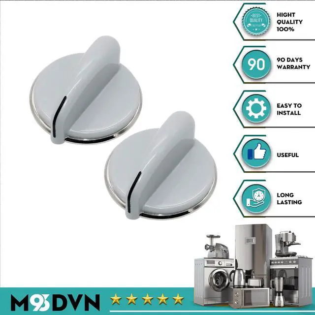 Alt view image 6 of 6 - 2Pack Control Knob Replacement for General Electric GTDN500GM1WS GTDN500GM2WS GTDP300EM0WS GTDN500EM2WS GTDN500GM0WS GTDP300EM1WS GTDP300EM2WS GTDP300GM0WS GTDP300GM1WS Dryer
