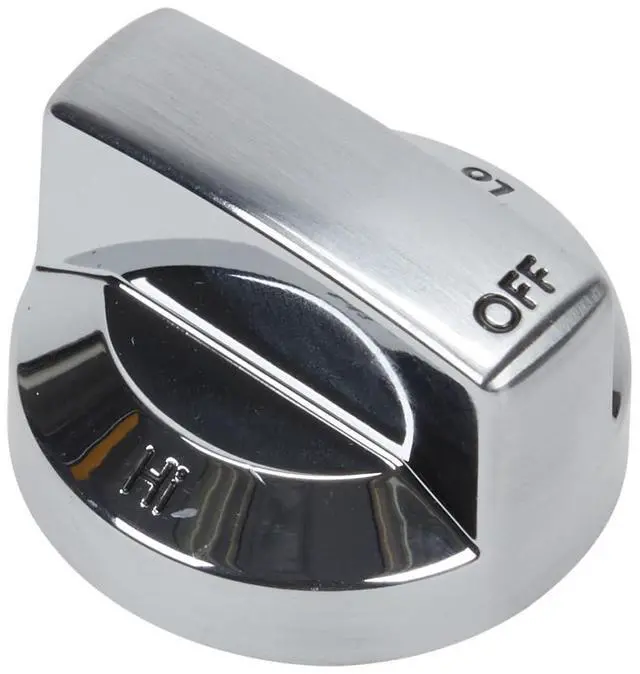 Main image of WPW10301588 OEM, Stainless Range Surface Burner Control Knob