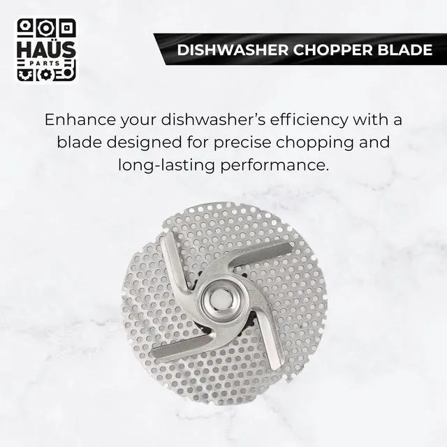 Alt view image 6 of 7 - W10083957V Exact Fit for WHIRLPOOL DISHWASHER CHOPPER BLADE REPLACEMENT (12)