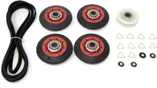 Alt view image 7 of 7 - Dryer Repair Kit Replacement For Kenmore Elite Quiet Pack 9 Smartheat, 800 Dryer, Gas dryer 110.097872601 11097872601,Elite HE5 Front Load Dryer, Kenmore Series 90 dryer With Roller,Belt&Pulley Etc