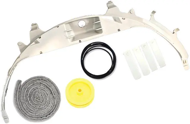 Main image of WE49X21874 Dryer Bearing Kit Compatible with GE - Includes WE14M124 Drum Bearing, WE12M29 2X Drive Belt, WE9M30 Felt Seal, WE1M1067 & WE1M504 Glide Slides, WE12X83 Dryer Idler Pulley